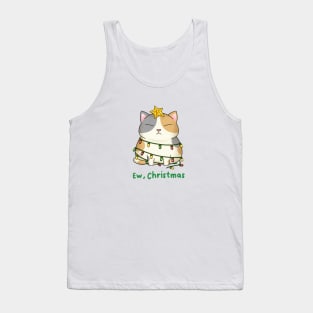 Ew Christmas Cute Calico Cat Christmas Tree Tank Top